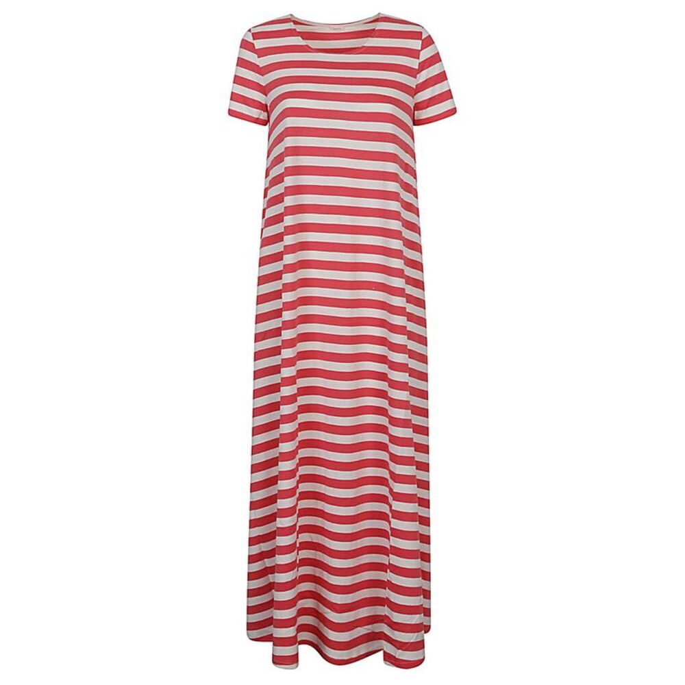 Apuntob Women's Striped Cotton Long Dress